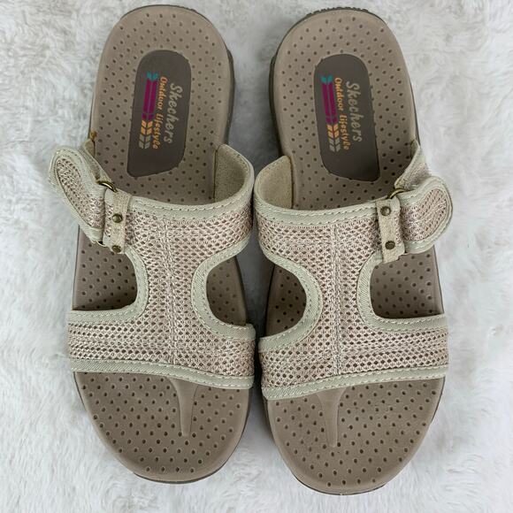 Skechers Outdoor Lifestyle Sandals Women’s Size 6 Taupe - Picture 7 of 8